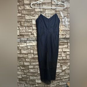NWT Topshop  Mesh Spaghetti Strap Dress Size 6
